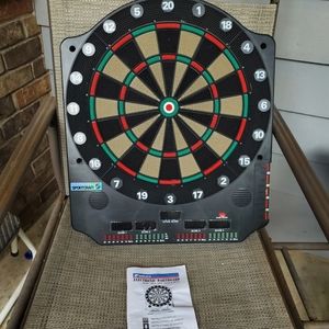 Electronic dart board with the Deluxe upgrade
